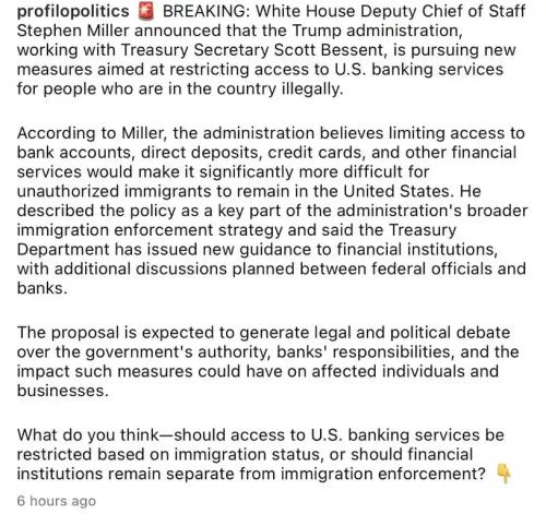 Illegals banking