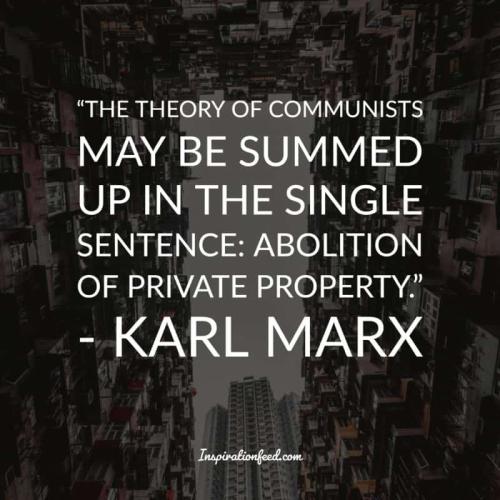 CARL MARX PRIVTE PROPERTY