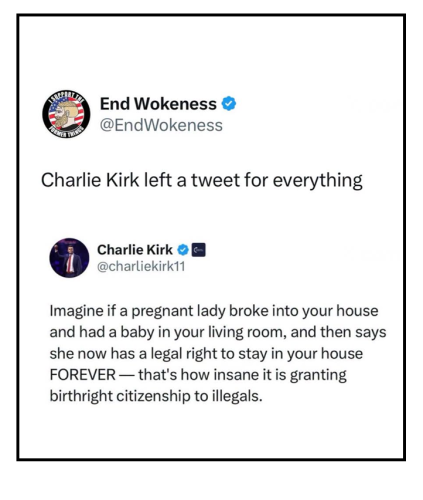 left a tweet