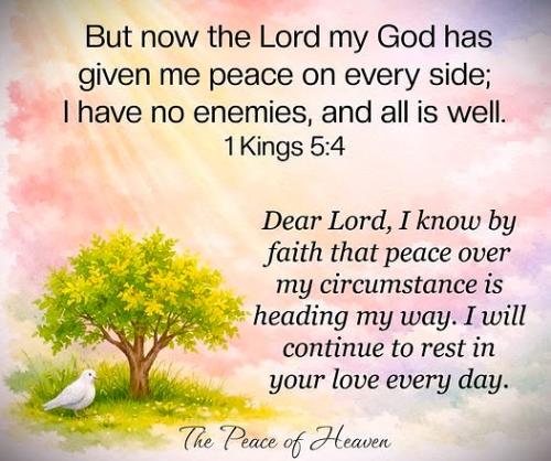 072526 - God gives me peace, 1 Kings 5-4