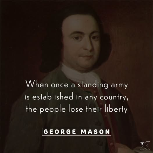 George mason standing army