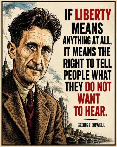 George orwell if liberty means