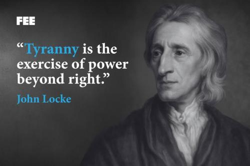 john locke tyranny exercise power beyond