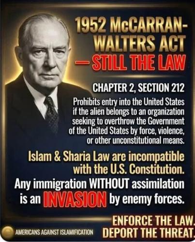 ISLAM MCCARRAN ACT