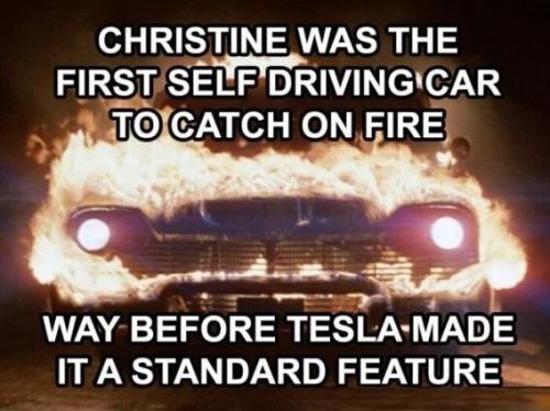 christine-first-car-catch-fire