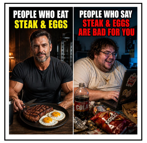 steak and eggs