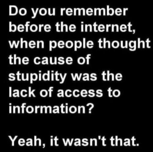 lack of access to information