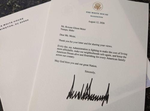 white house letter