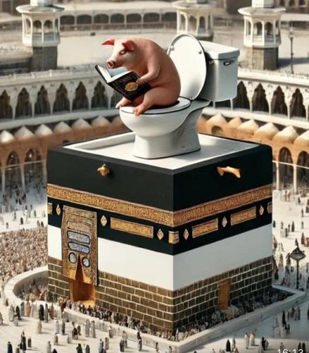 pig-crapping-moslem-temple