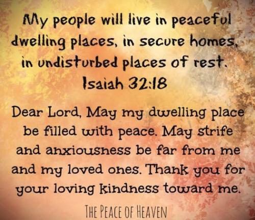 080726 - Peaceful dwelling place; Isa 32-18