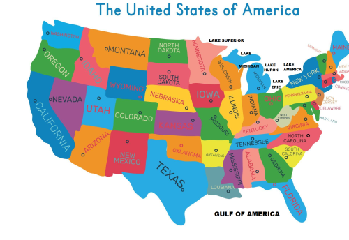 MAP OF THE USA