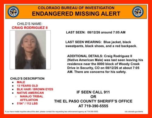 Endangered Missing Colorado