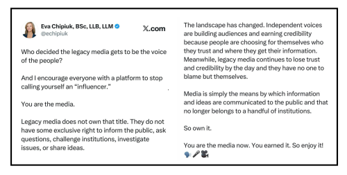 you are now the media