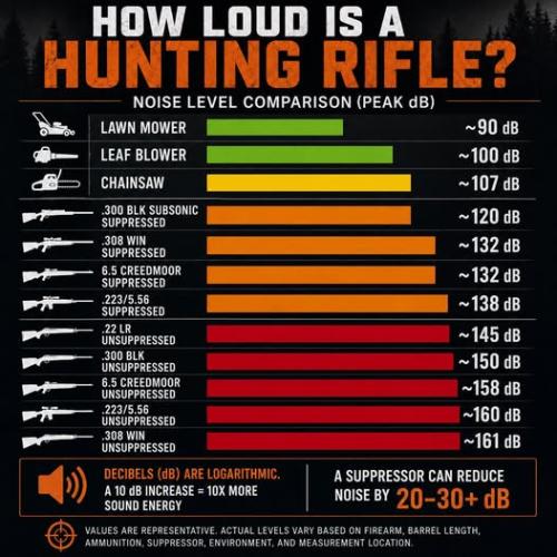 suppressor decibels rifle