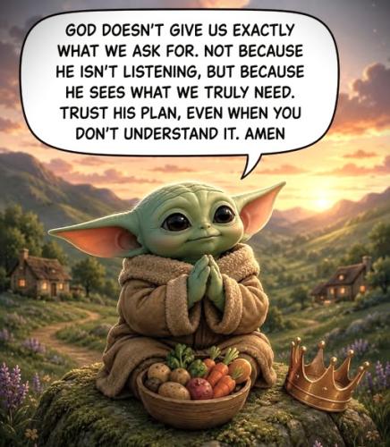 082826 - God gives us; Yoda