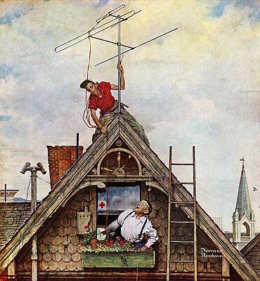 new-tv-set-norman-rockwell