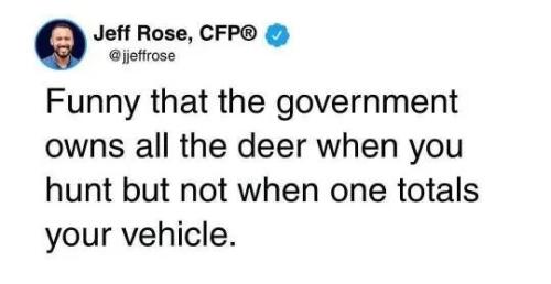 govt-owns-all-deer-unless-car-totaled