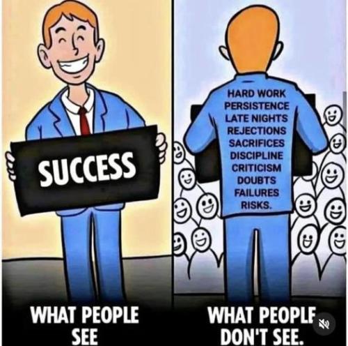 success what people see