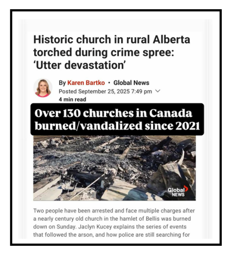 historic church burned down