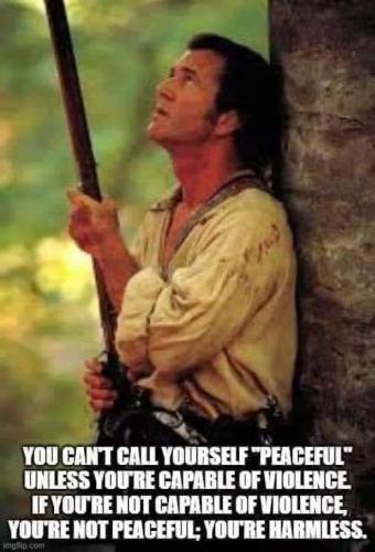 Peaceful is harmless