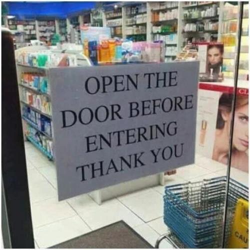 open-before-entering