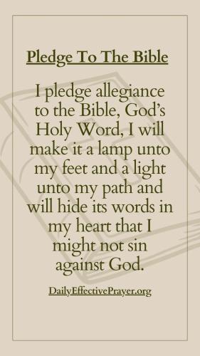 pledge to bible 23