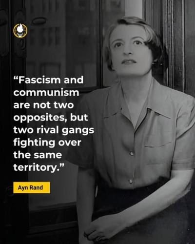 ayn rand fascism communism