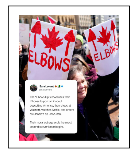 elbows up crowd