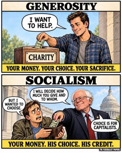 charity vs socialism