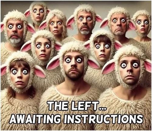 the left awaiting instructions