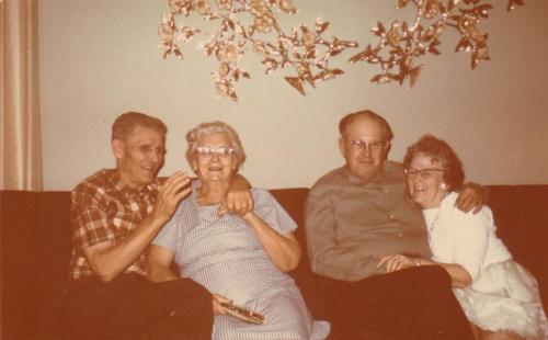 Henry & Alice Riegel with Clearance & Esther Saulser