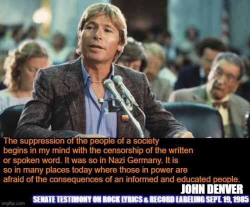 John Denver on Censorship