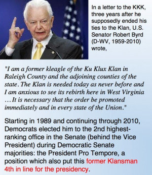 ROBERT KKK BYRD SENATE