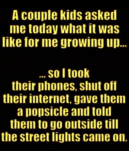 a kid s  f