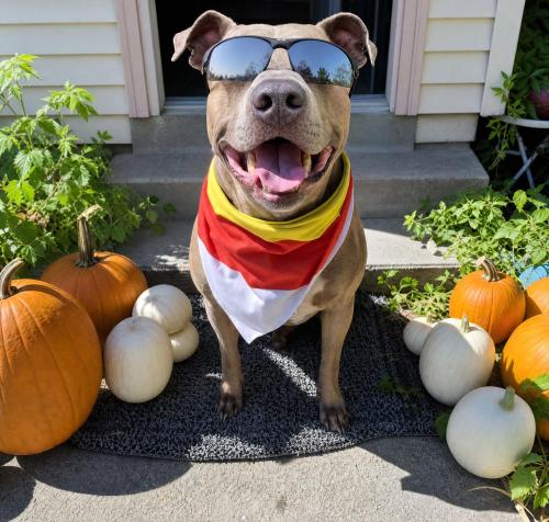 a 1st day of fall dubs with pumpkins