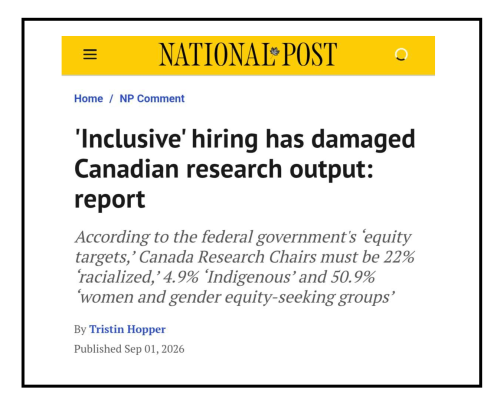 damaged canadian research output