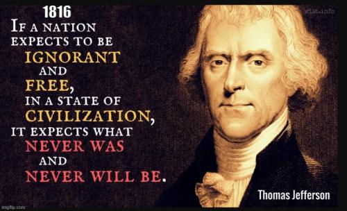Jefferson 1816 - Ignorance