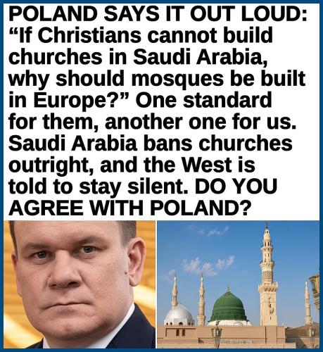 Polish conservatives have floated reciprocity on places of worship