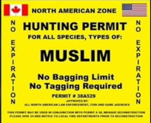 MUSLIM HUNTING PERMIT