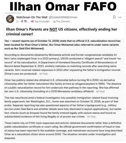 Watchman on the Wall Ilhan Omar screenshot