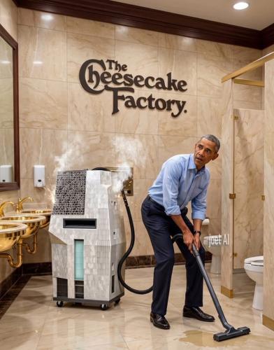 barack cleaning cheesecake factory