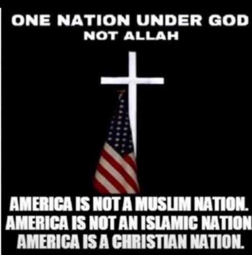 AMERICA IS A CHRISTIAN NATION--NOT ISLAMIC