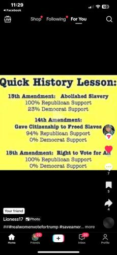 REPUBLICAN HISTORY LESSON