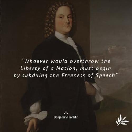 Benjamin franklin restrict speech