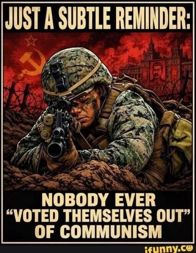 NO ONE VOTED COMMUNISM OUT!