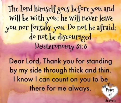 100526 - The Lord goes before; Deut 31-8