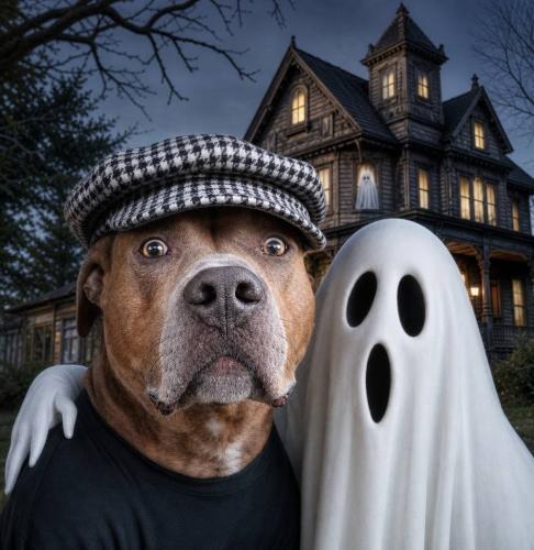 a a haunted house day