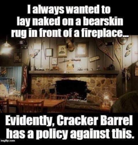 a cracker barrel f