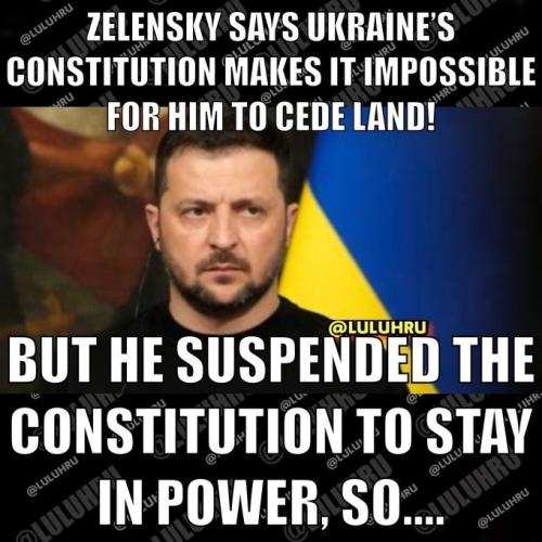 UKRAINE'S CONSTITUTION SAYS.....