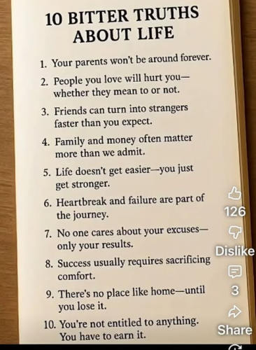 life bitter truths